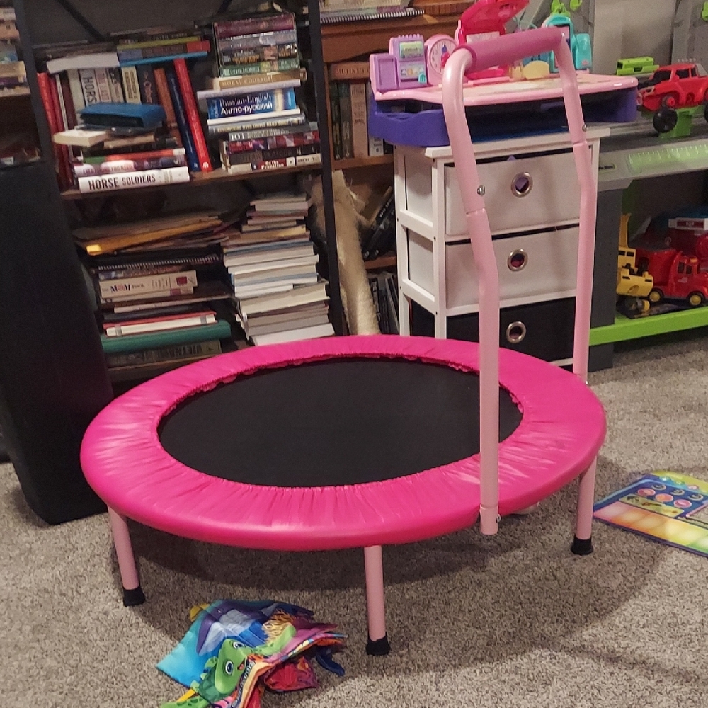 Pink Kids Trampoline
